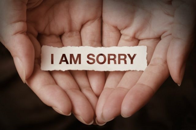 Atención al cliente pedir disculpas