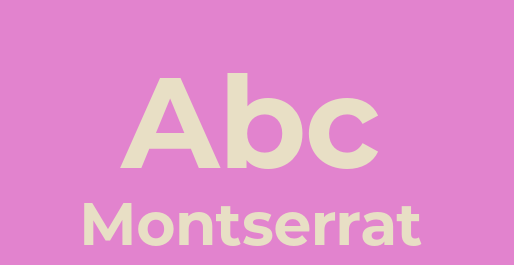 tipografía monserrat