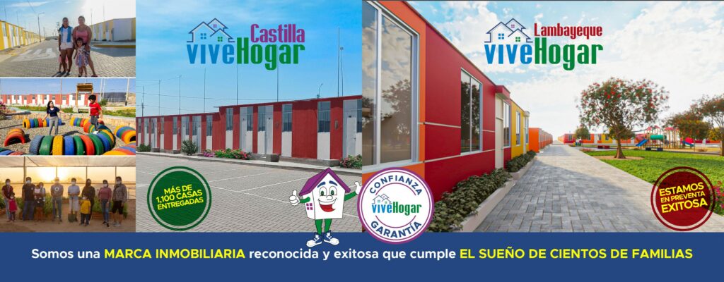 portada de redes sociales de Vive Hogar Castilla y Vive Hogar Lambayeque 