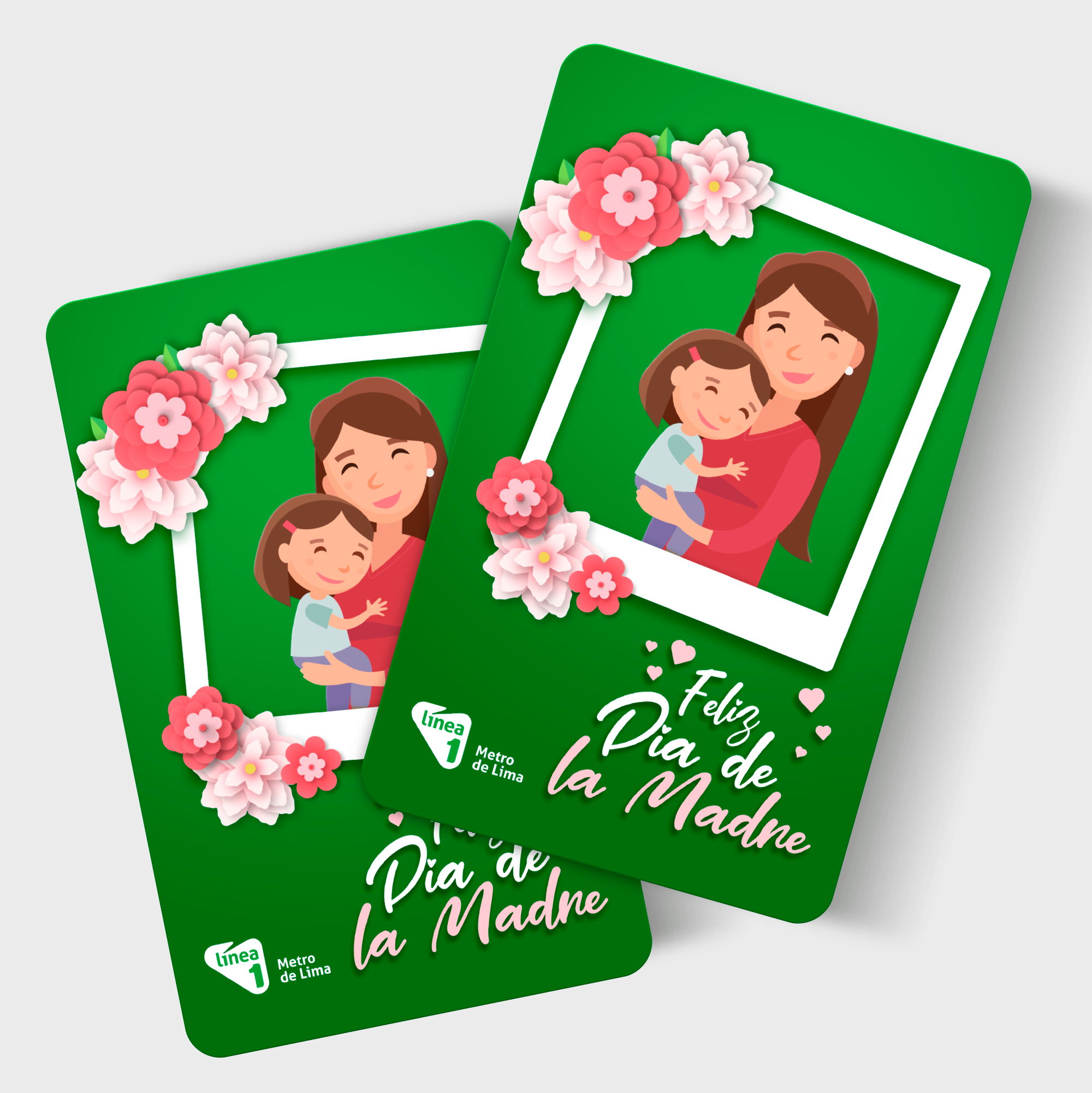 Diseño gráfico de tarjeta para el día de la madre.
